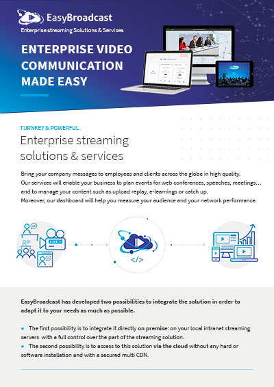 EasyBroadcast Enterprise streaming