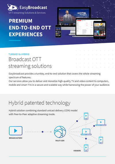 EasyBroadcast OTT streaming